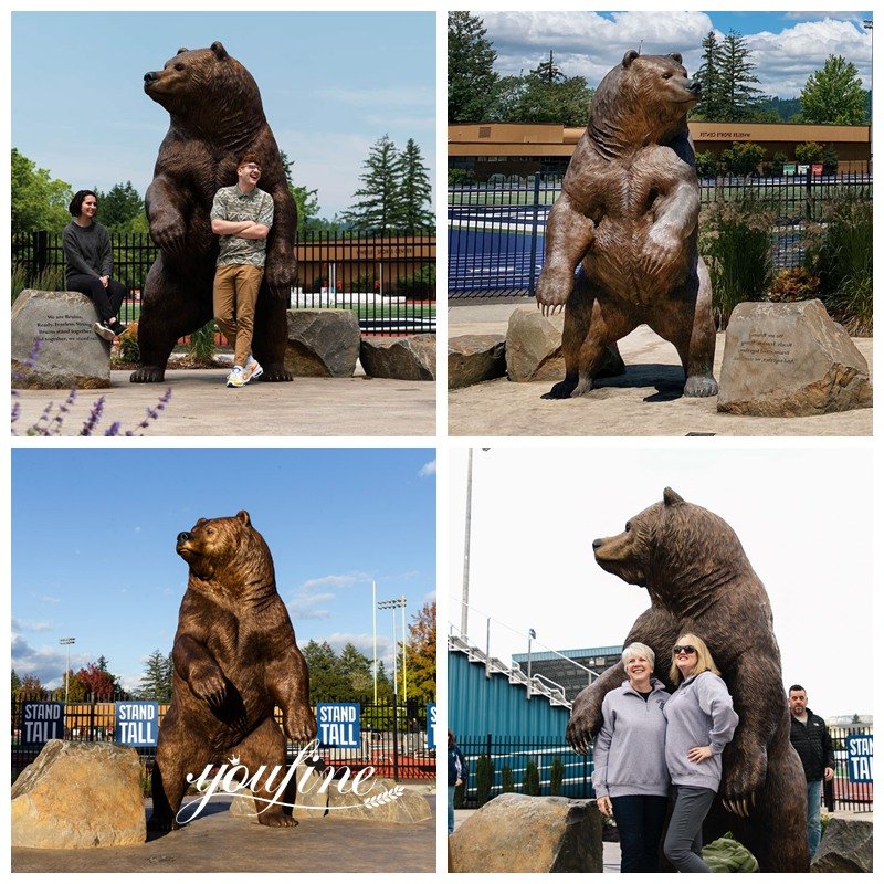 Bronze Large Bear Garden Statue Application Scenes