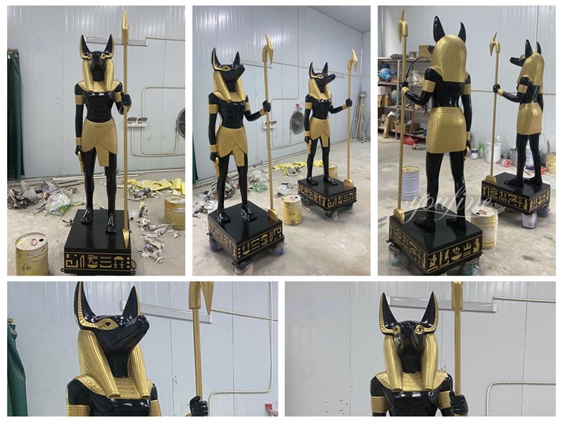 Bronze Life Size Anubis Statue Details
