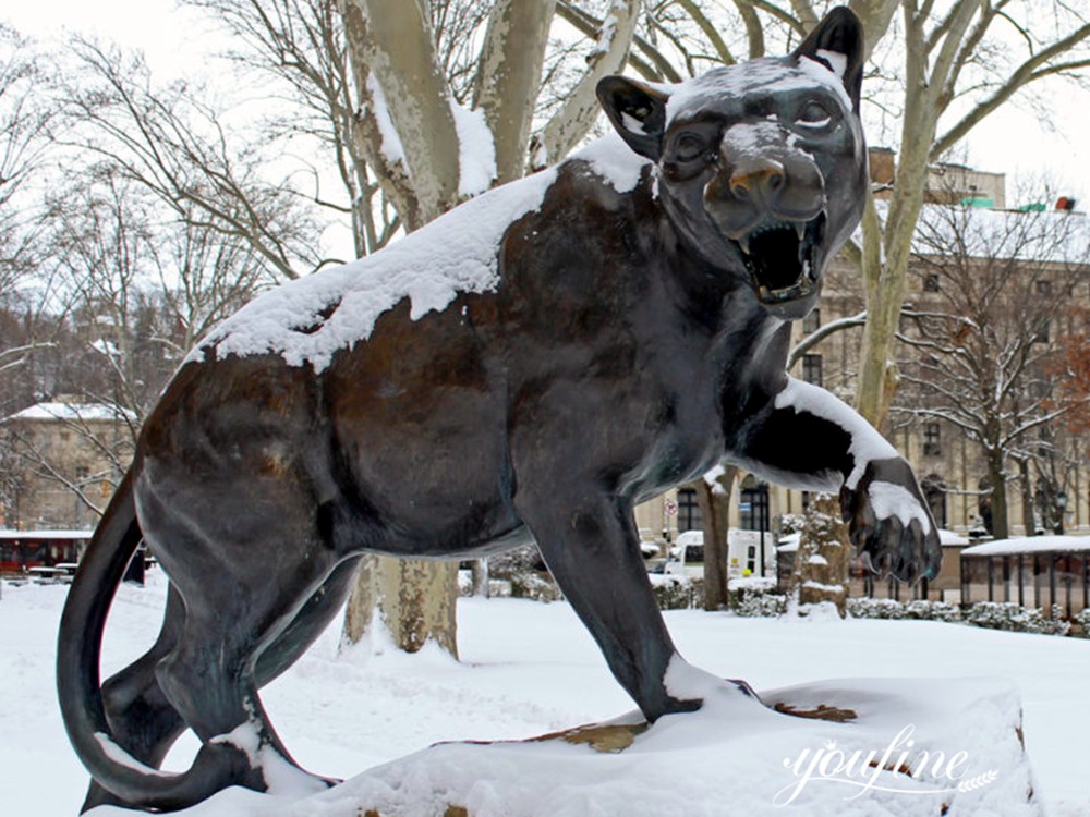 Bronze Mascot Pitt Panther Statue