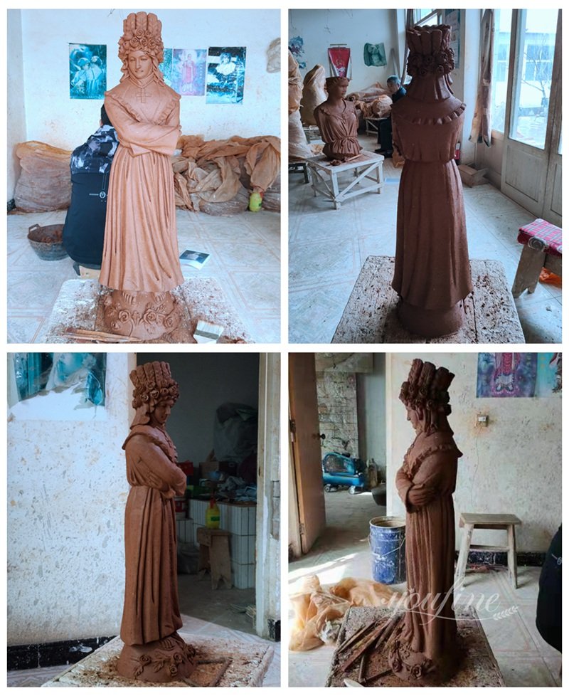 Bronze Our Lady of La Salette Statue Clay Model