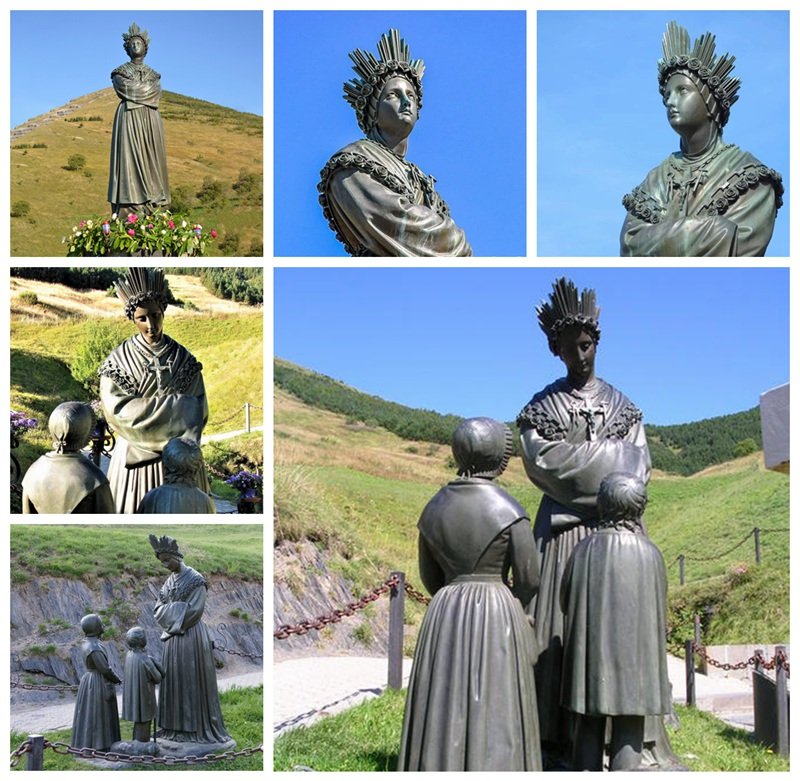 Bronze Our Lady of La Salette Statue Details