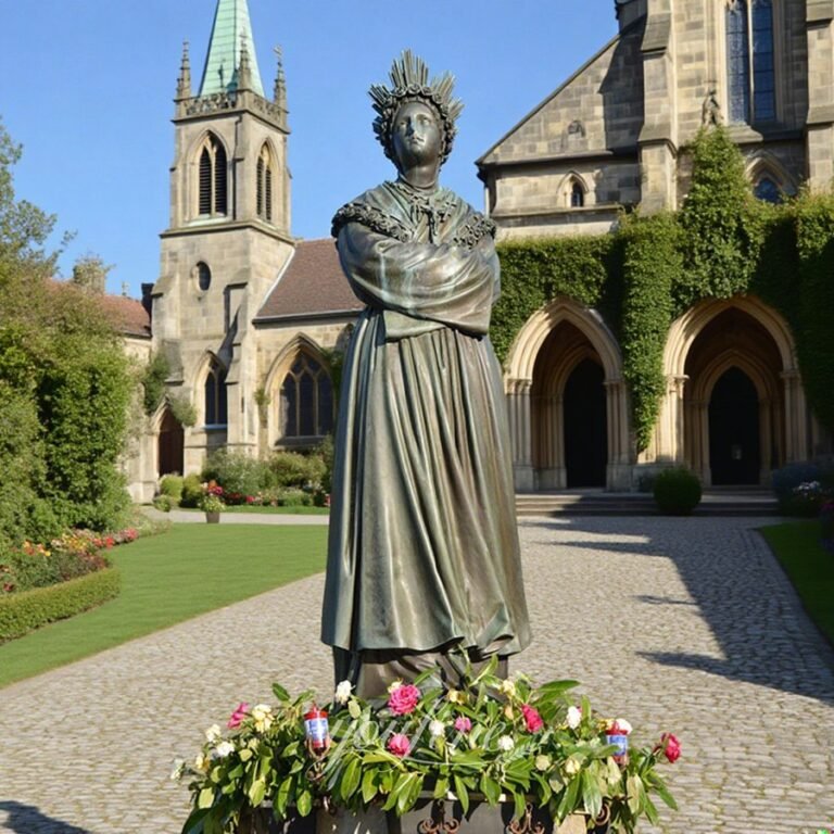 Bronze Our Lady of La Salette Statue for Church Decor