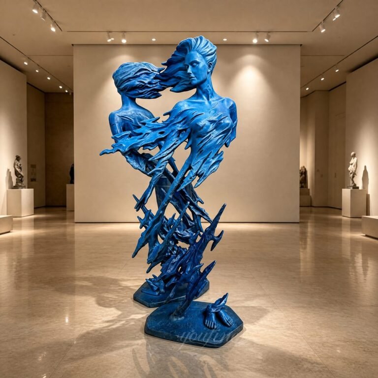 Bronze Replica of The Source Sculpture by Luo Li Rong for Art Lobby Decor
