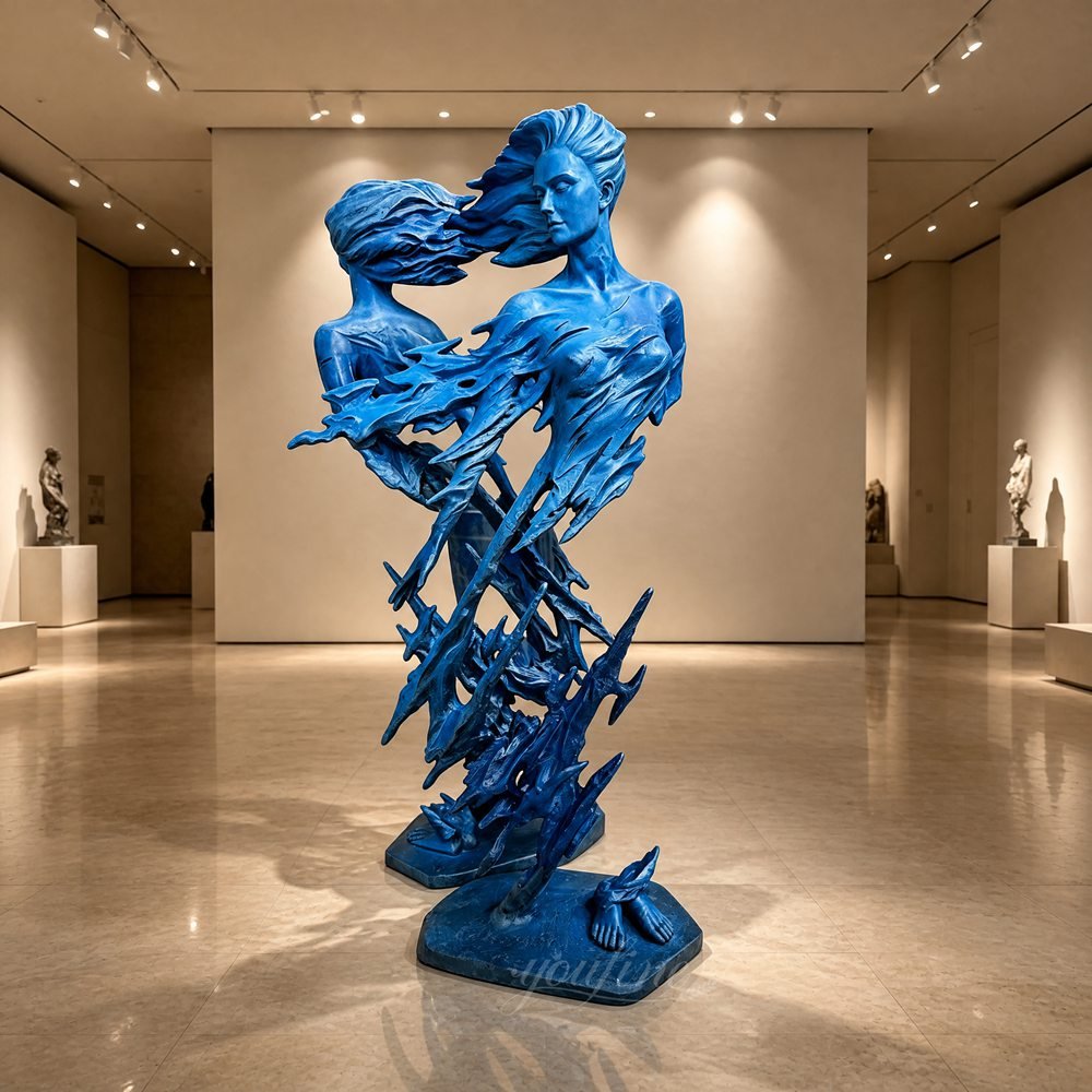 Bronze Replica of The Source Sculpture by Luo Li Rong for Art Lobby Decor