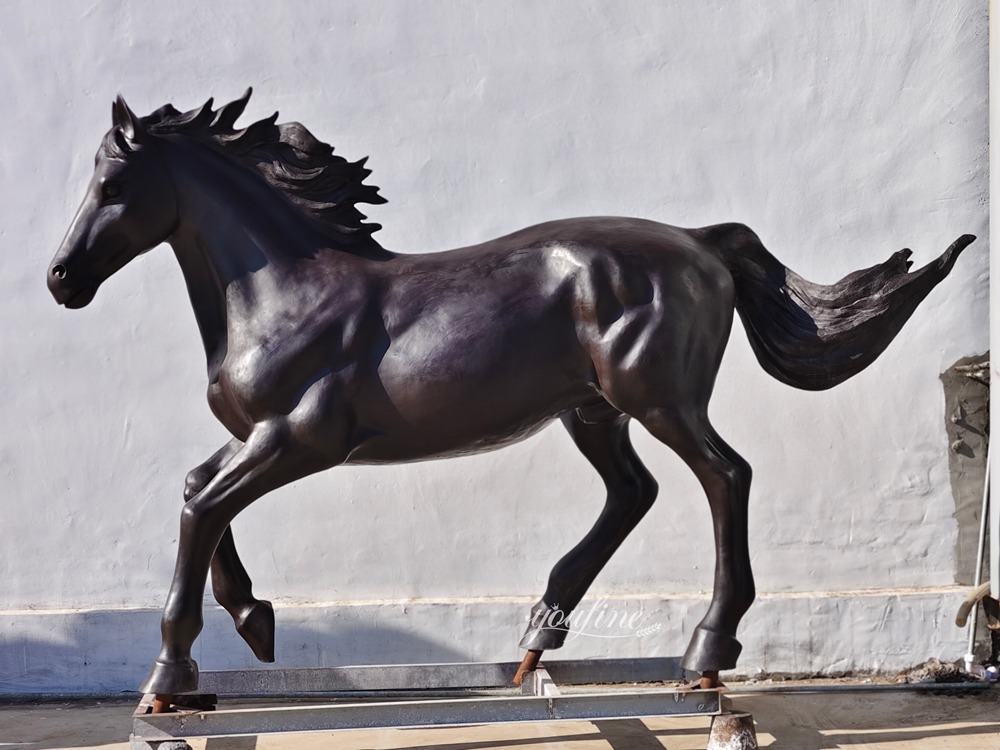 Bronze Running Horse Sculpture