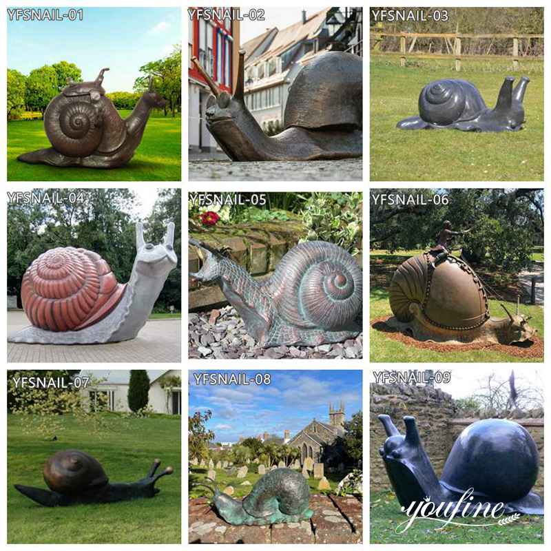 Bronze Snail Sculpture - YouFine Sculpture