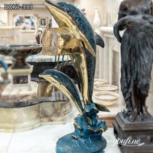  » Bronze Standing Dolphin Mailbox Statue Supplier BOK1-333