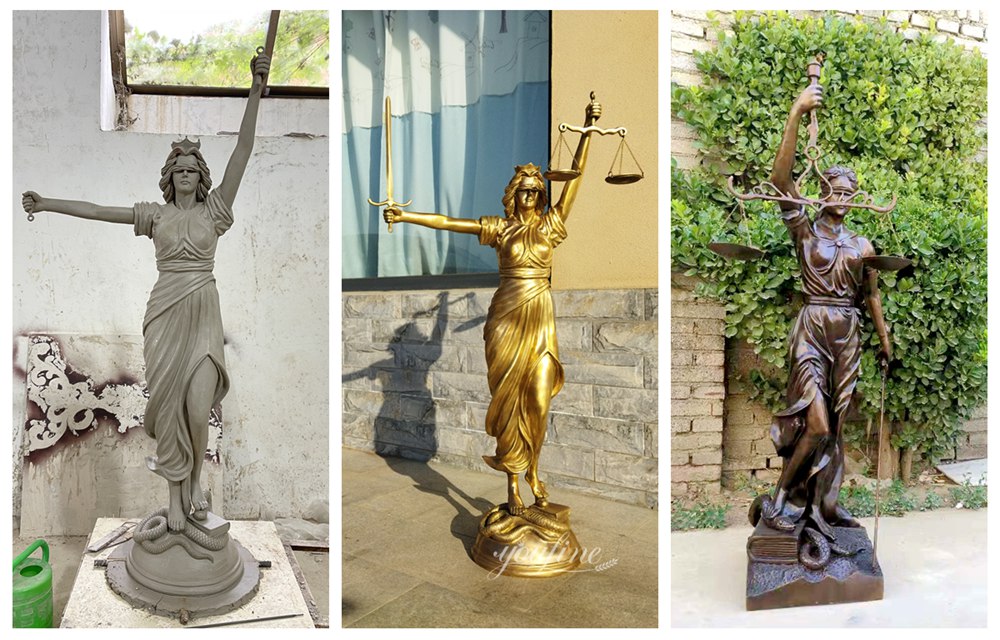 Bronze Statues of the Goddess of Justice made by YouFine Art Sculpture Gallery