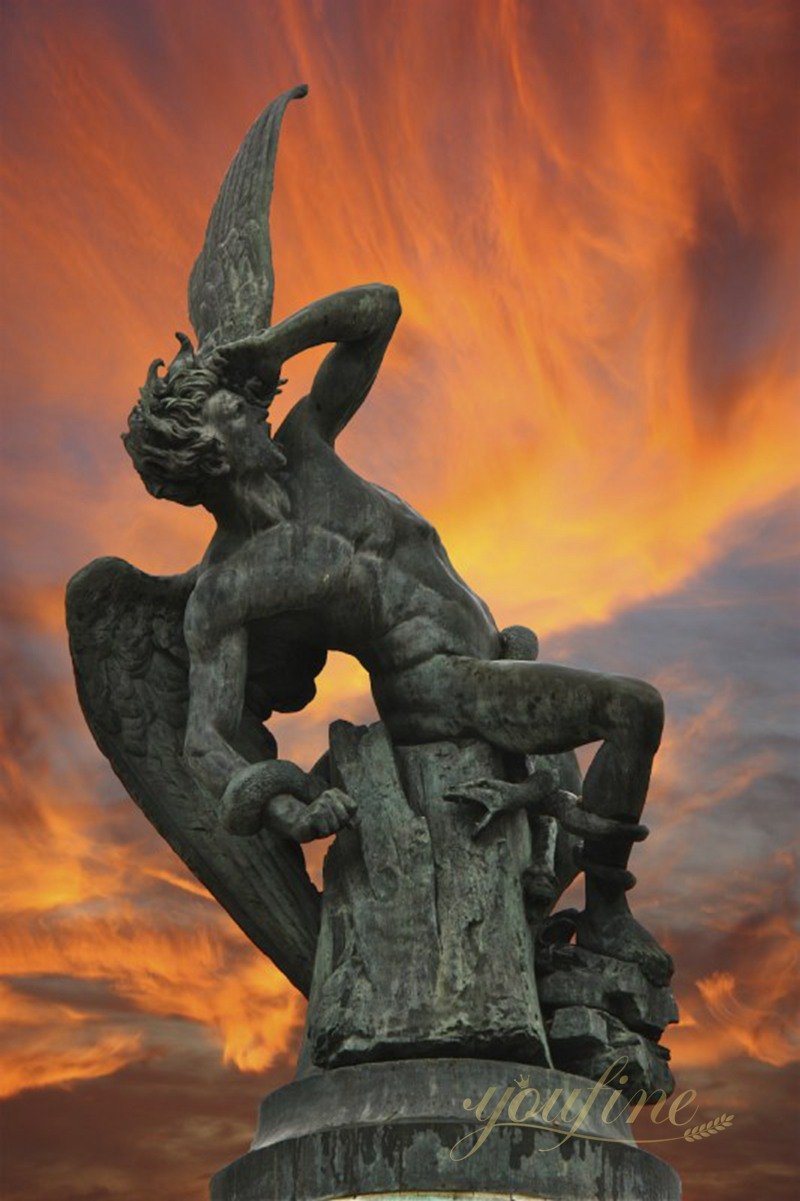 Bronze The Fallen Angel Statue For Outdoor