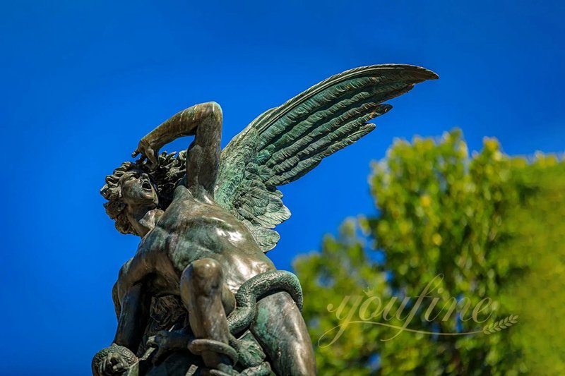 Bronze The Fallen Angel Statue For Outdoor