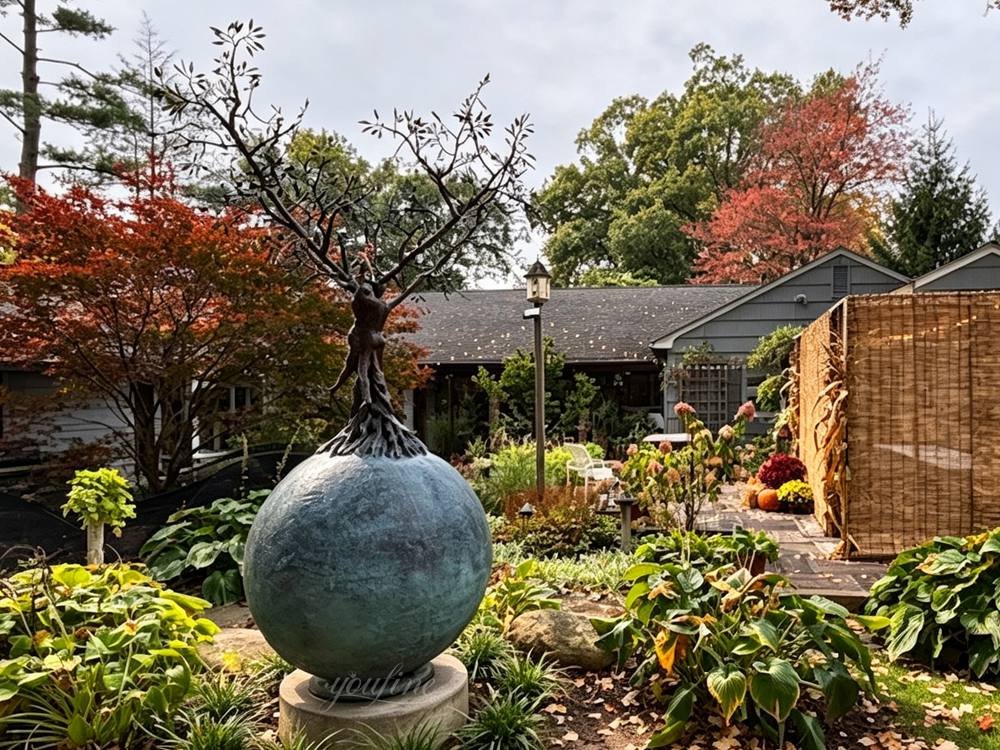 Bronze Tree of Life sculpture for garden