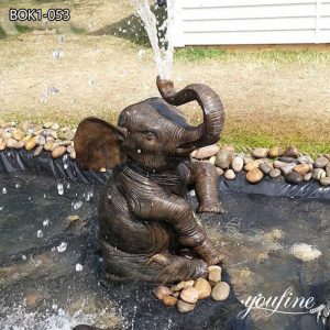  » Bronze Yard Elephant Statue Fountain for Sale BOK1-055