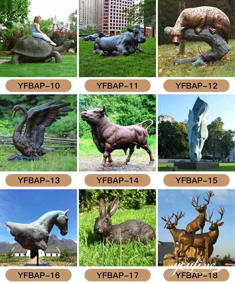 Bronze animal statue-YouFine Sculpture