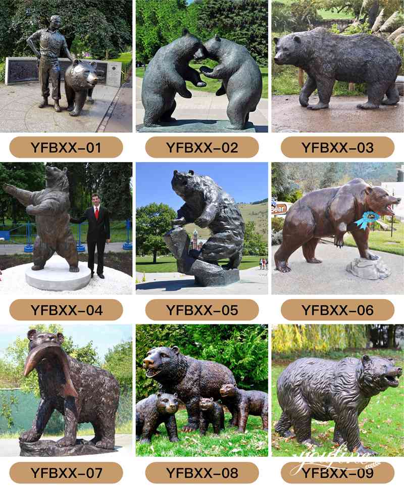 Bronze bear statue - YouFine Sculpture (1)