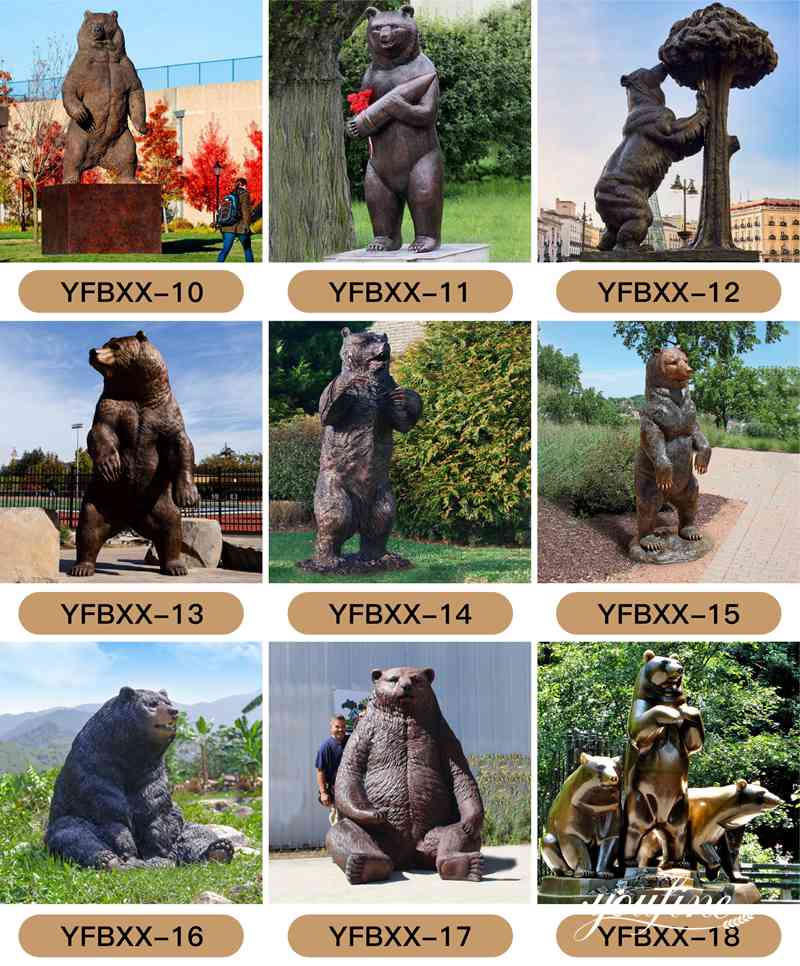 Bronze bear statue - YouFine Sculpture (2)