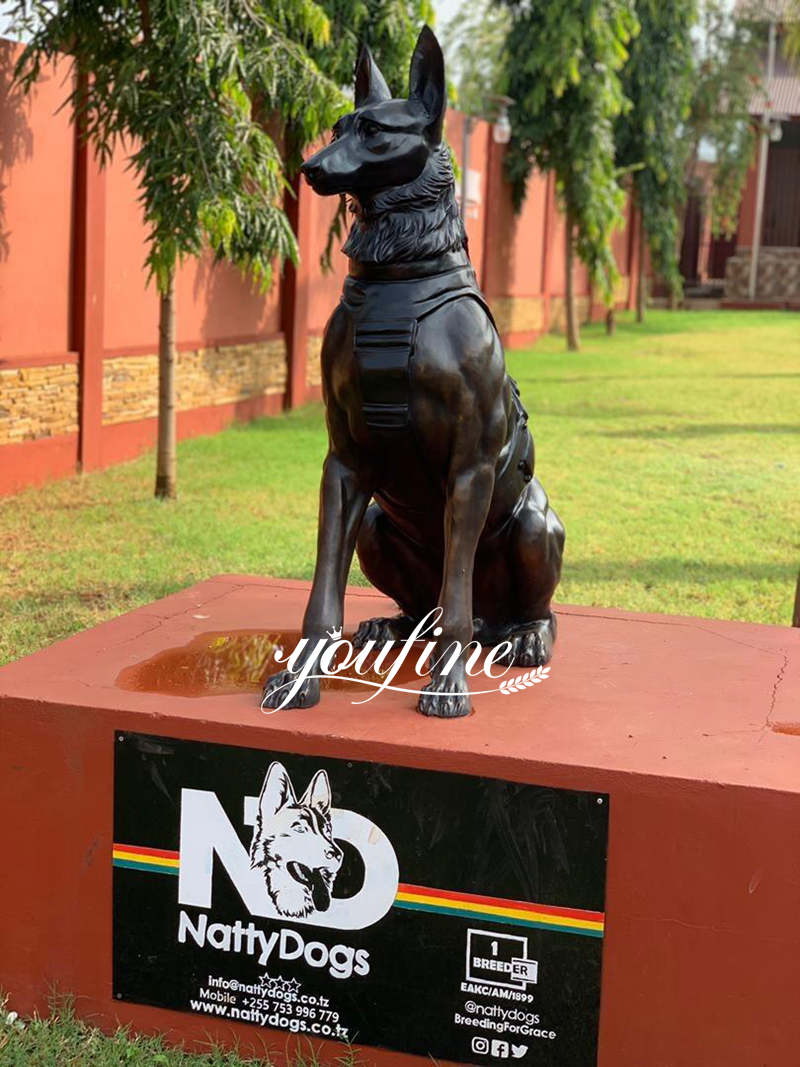 Bronze dog statue-YouFine Sculpture