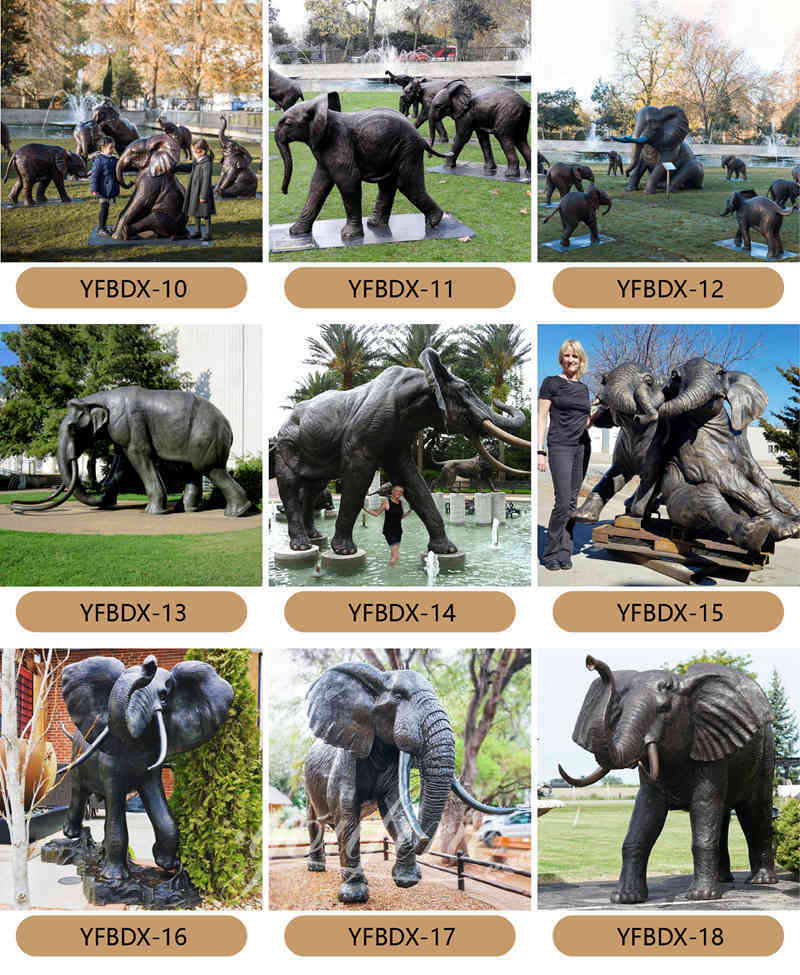 Bronze elephant statue - YouFine Sculpture