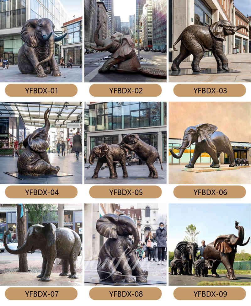 Bronze elephant statue - YouFine Sculpture