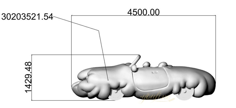 Cartoon Cloud-Shaped Car Sculpture Design