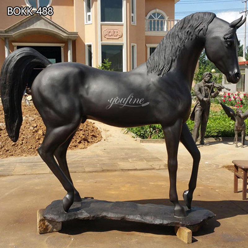 Cast Life Size Bronze Arabian Horse Statue For Sale - life size bronze horse statue for sale