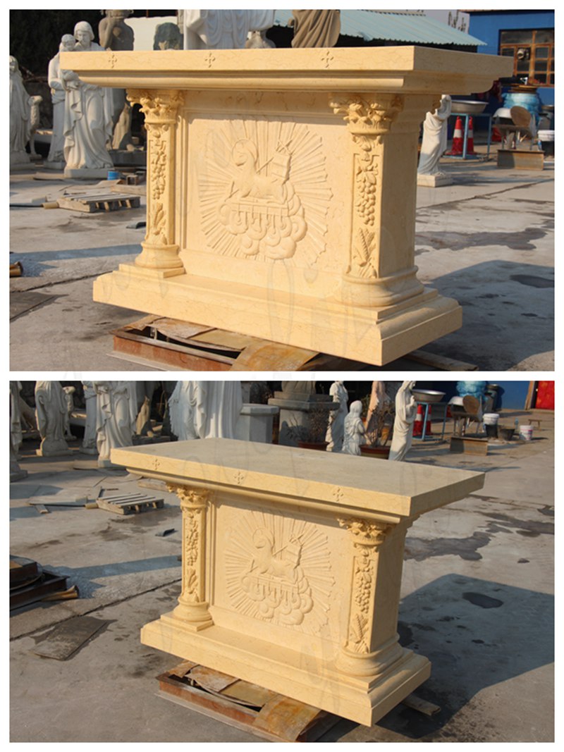 Catholic Altar Table with Lamb Relief (2)