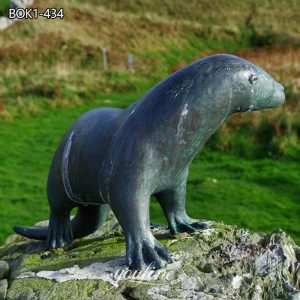  » Charm Outdoor Bronze Otter Sculpture for Sale
