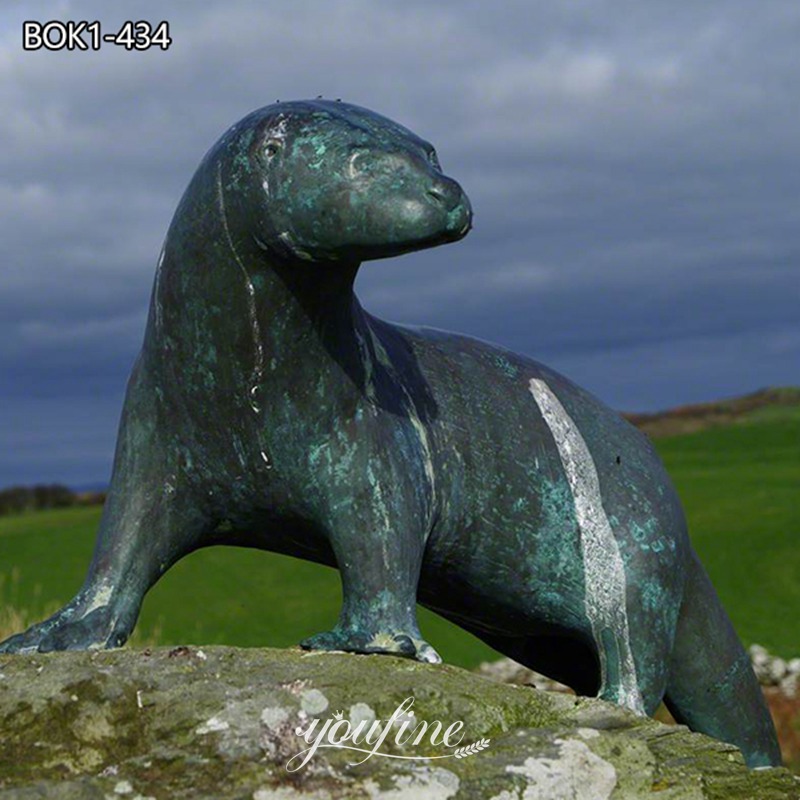  » Charm Outdoor Bronze Otter Sculpture for Sale Featured Image