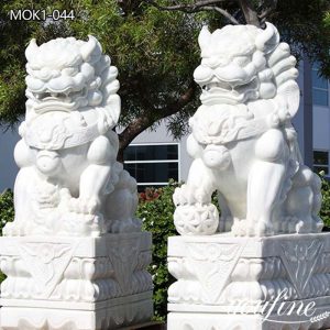  » Chinese Foo Dog Sculpture from Marble Carving Factory MOK1-044