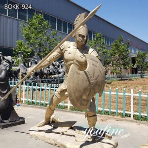 Classic Bronze Spartan Warrior Statue Outdoor Decor Manufacturer BOKK-924