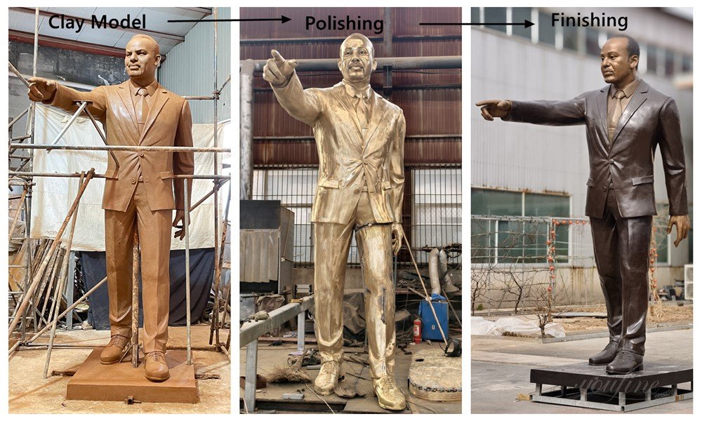 Completion process for the custom Ethiopian Prime Minister sculpture