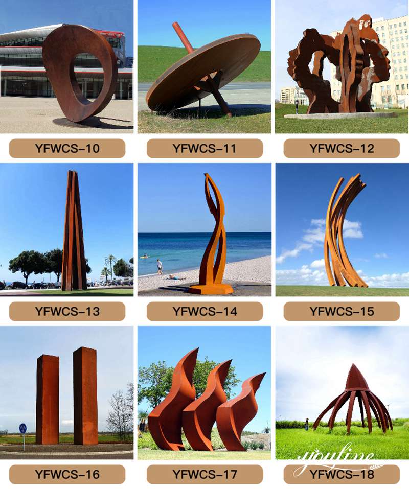 Corten steel sculpture- YouFine Sculpture (2)