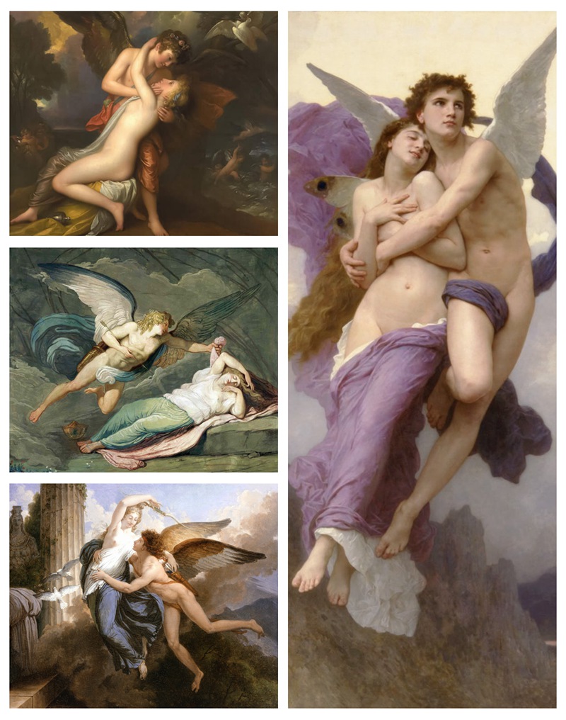 Cupid and Psyche Drawings