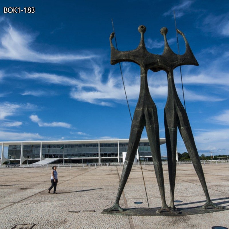 Custom Bronze Abstract Sculpture Brasilia Os Candangos BODK1-483