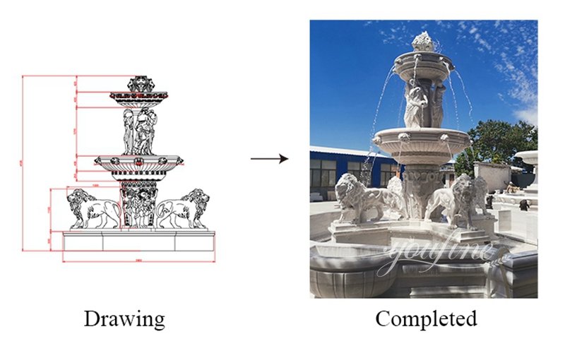 Custom Marble Fountain Design (2)