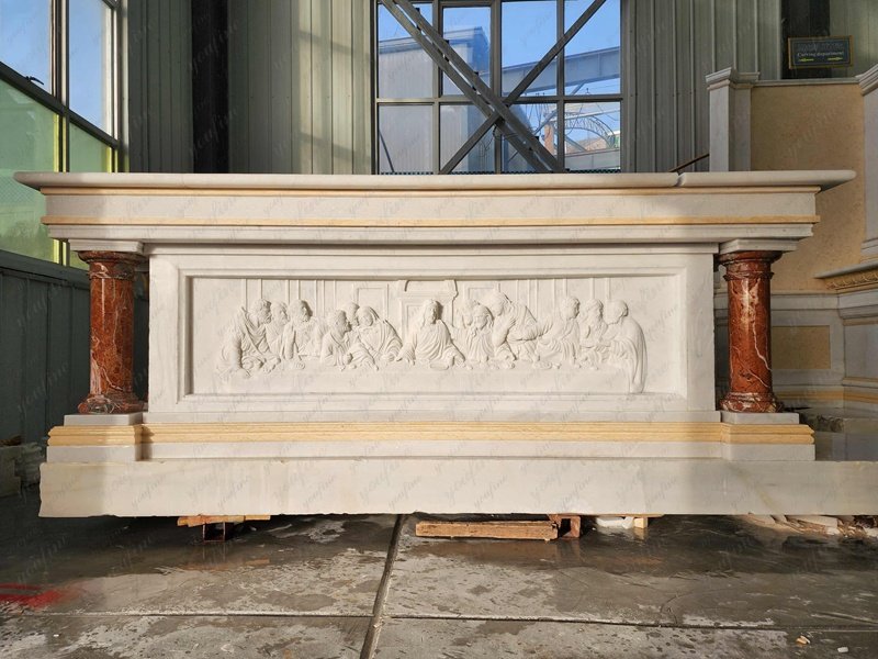 Custom marble altar