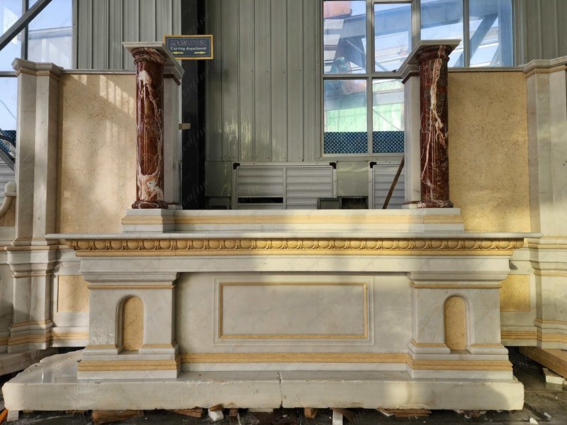 Custom marble shrine