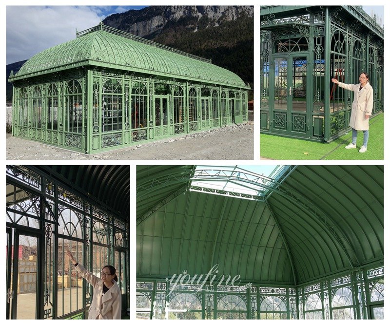 Customized Garden Wrought Iron Gazebo Details