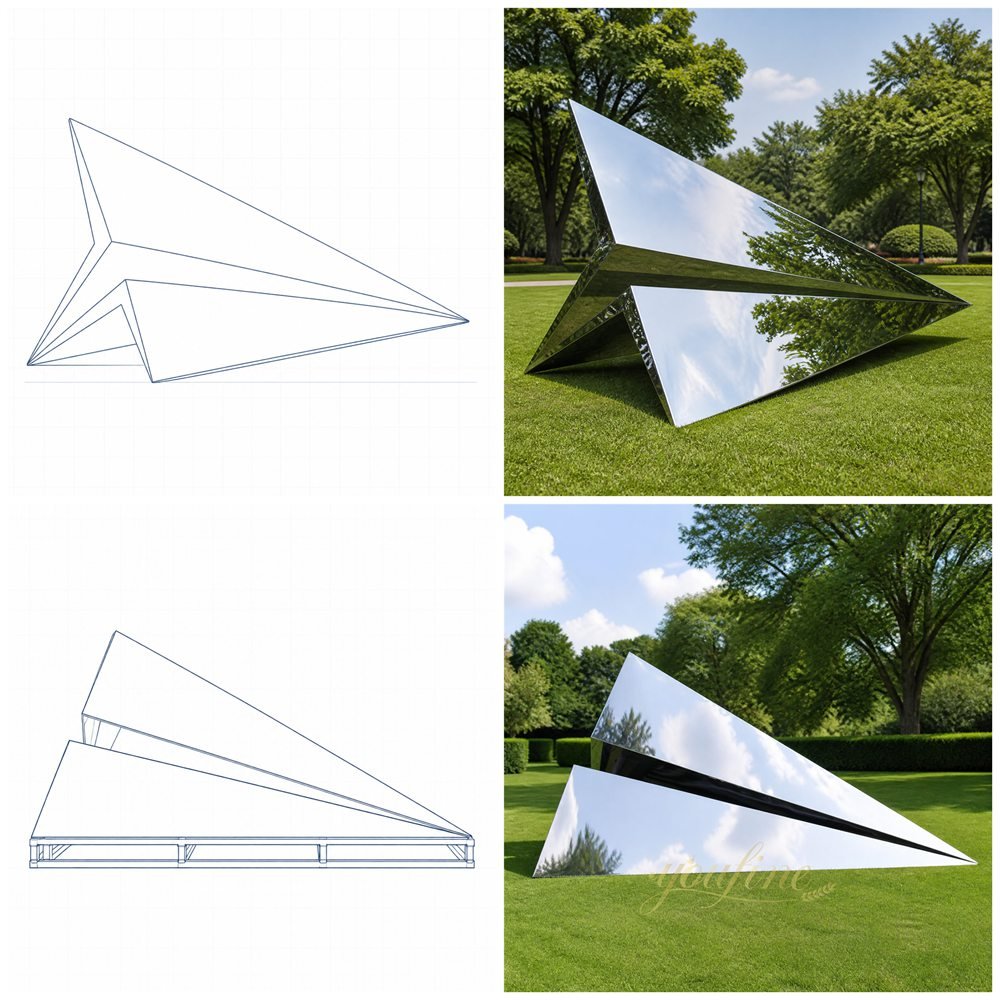 Design inspiration for the paper airplane sculpture