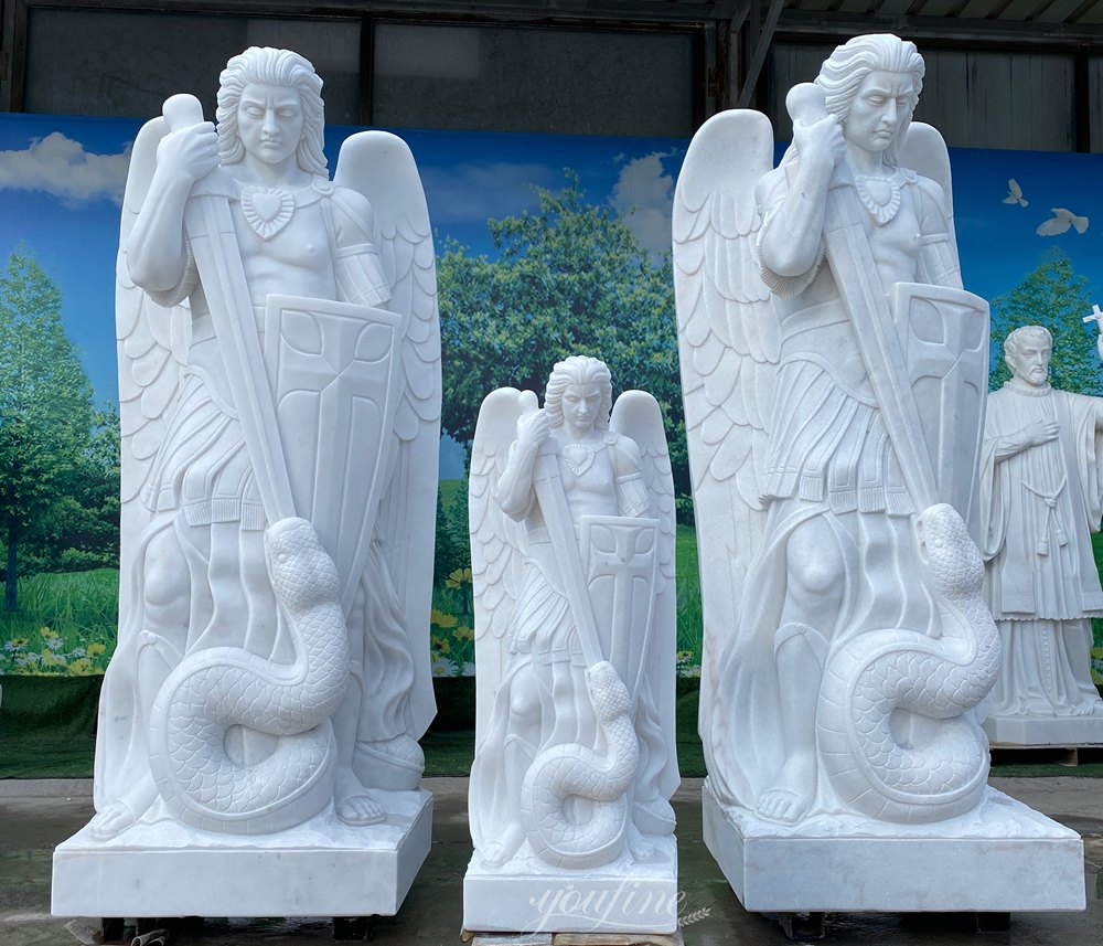 Different Sizes of St Michael Sculptures