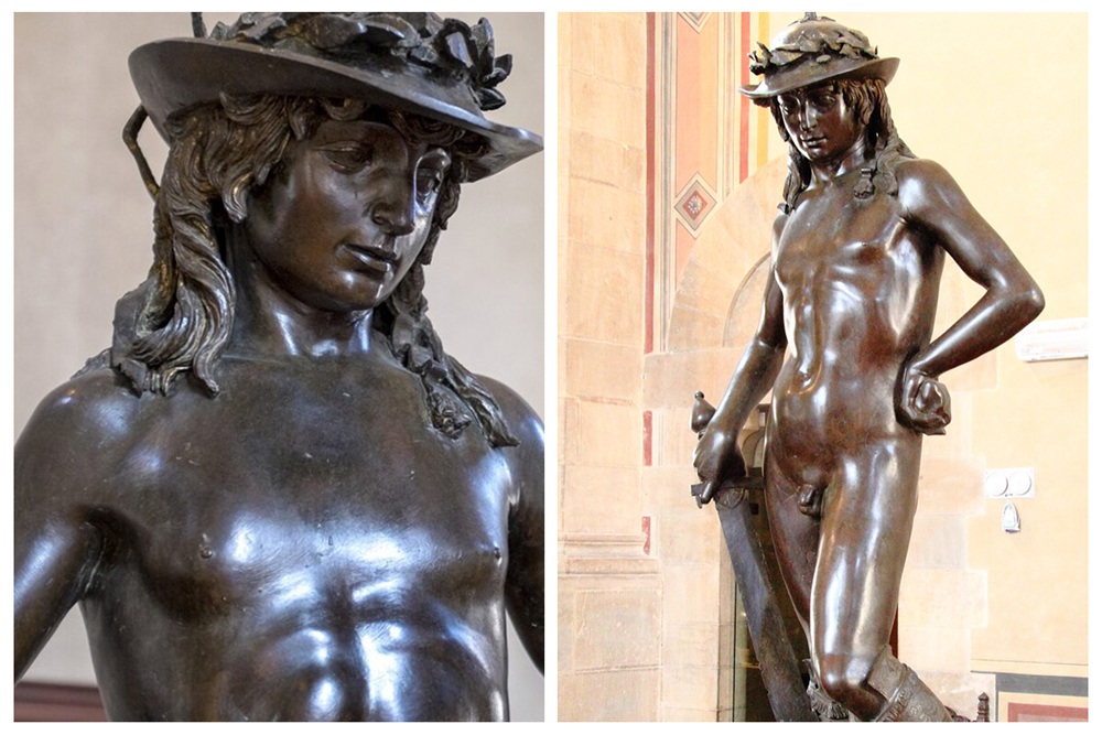 Donatello’s Bronze David Statue Details