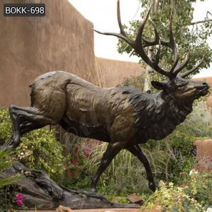 Elegance Life Size Elk Statue Bronze Animal Decor Supplier BOKK-698
