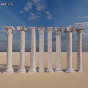 Elevate Your Home Decor with White Marble Column MOK1-162