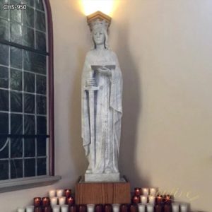 » Exquisite Hand-Carved Saint Dymphna Statue for Church