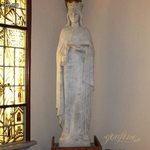  » Exquisite Hand-Carved Saint Dymphna Statue for Church
