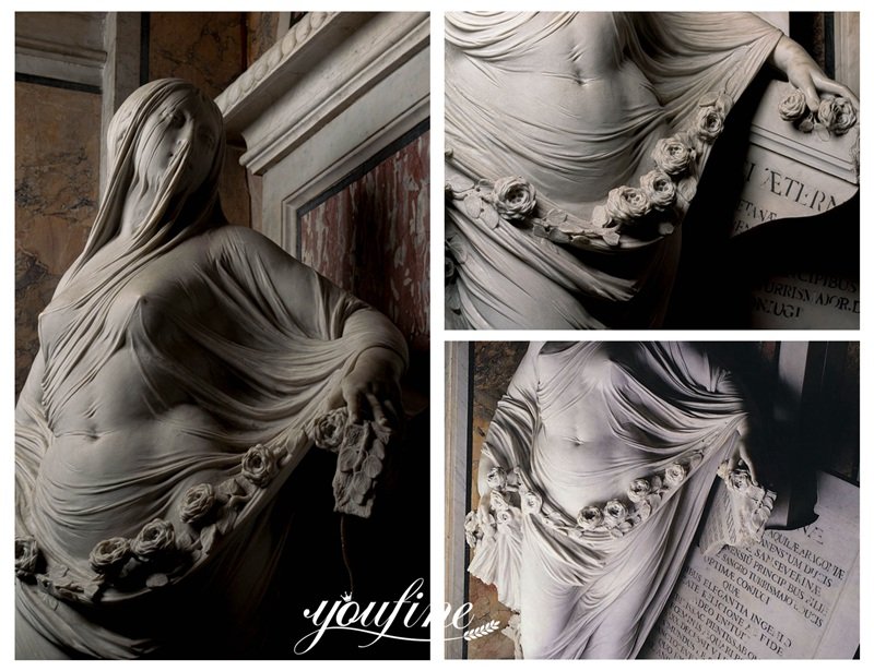 Exquisite Marble Modesty Sculpture