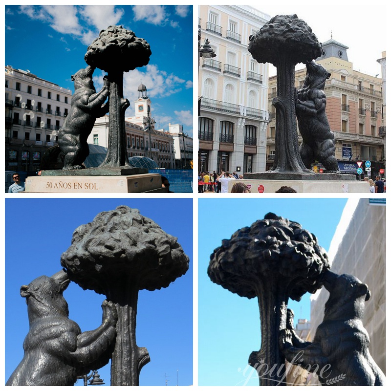 Famous Bear and Strawberry Tree Sculpture Details