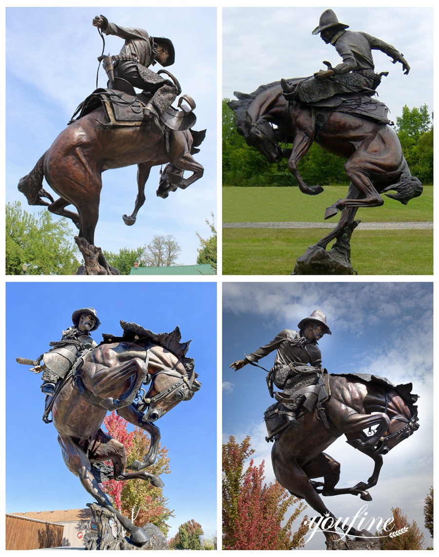 Famous Bronze Frederic Remington Horse Sculpture Reproduction Details