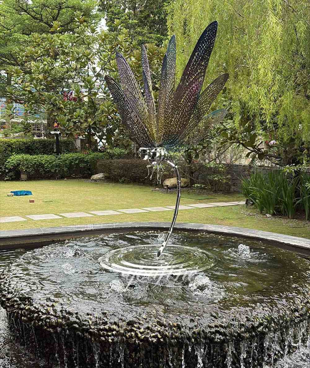 Feedback on custom made large stainless steel dragonfly sculpture in Singapore