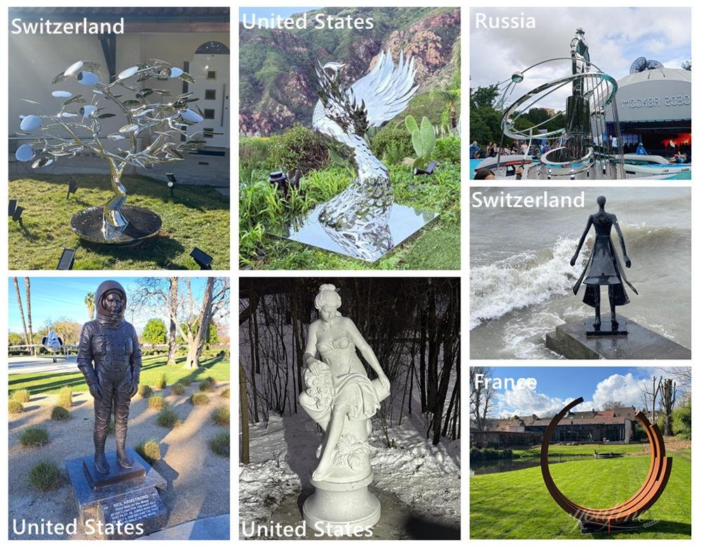 Feedback on outdoor sculptures from various countries