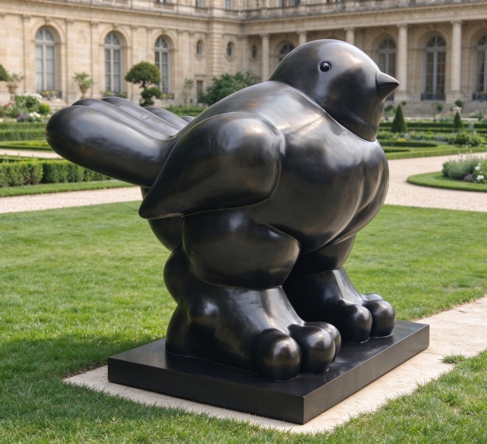 Fernando Botero Bird Sculpture Replica at Manor Yard